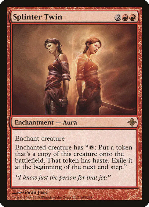 Splinter Twin, Rise of the Eldrazi 165, rare