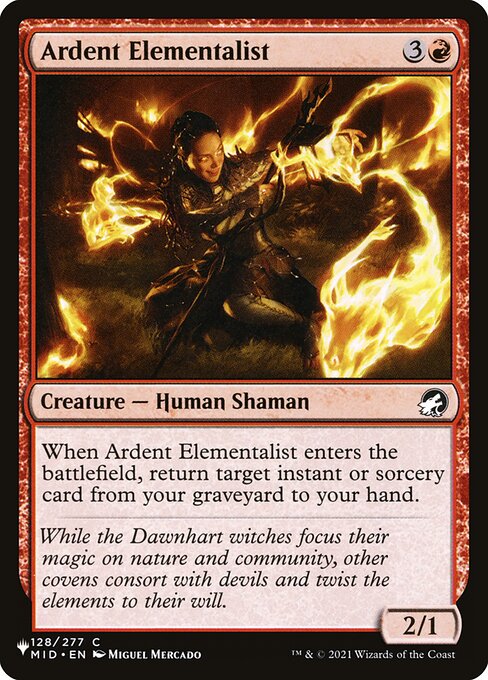 Ardent Elementalist, The List MID-128, common