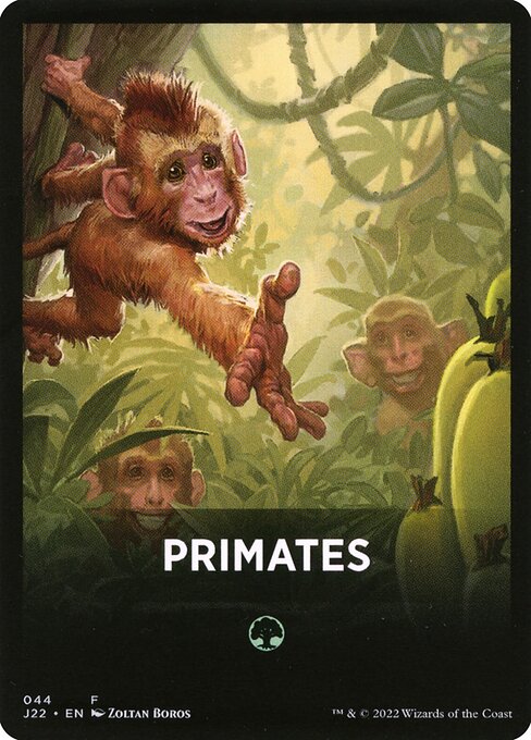 Primates, Jumpstart 2022 Front Cards 44, common