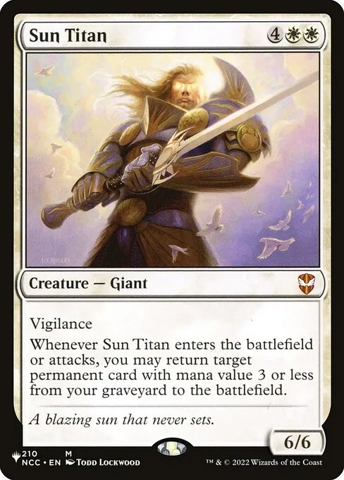 Sun Titan, The List NCC-210, mythic