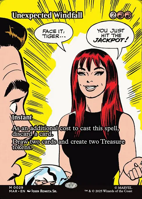 Unexpected Windfall, Marvel Universe 29, mythic