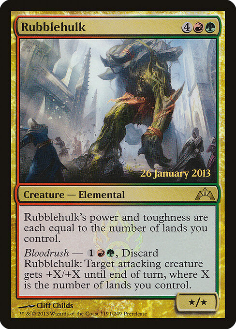 Rubblehulk, Gatecrash Promos 191★, rare