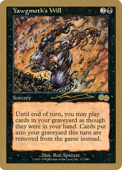 Yawgmoth's Will, World Championship Decks 2000 nl171, rare
