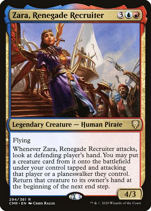Zara, Renegade Recruiter, Commander Legends 294, rare
