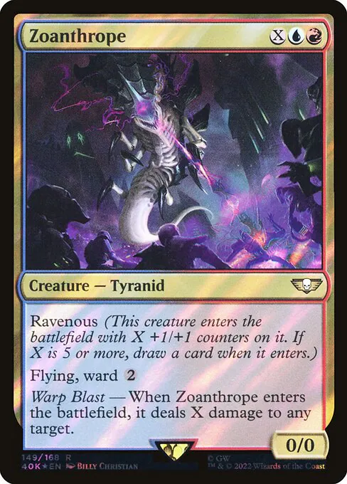 Zoanthrope, Warhammer 40,000 Commander 149★, rare