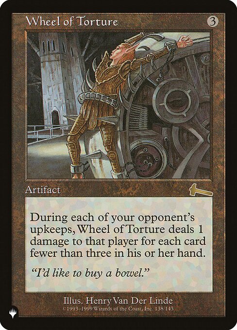Wheel of Torture, The List ULG-138, rare