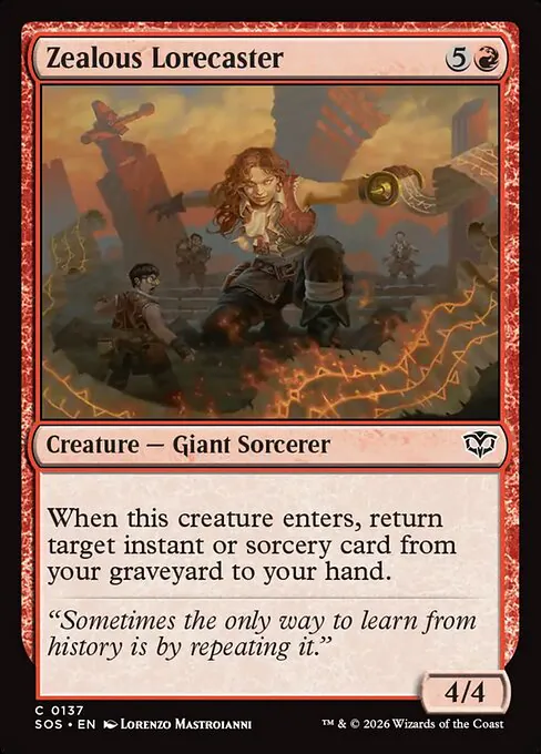 Zealous Lorecaster, Secrets of Strixhaven 137, common