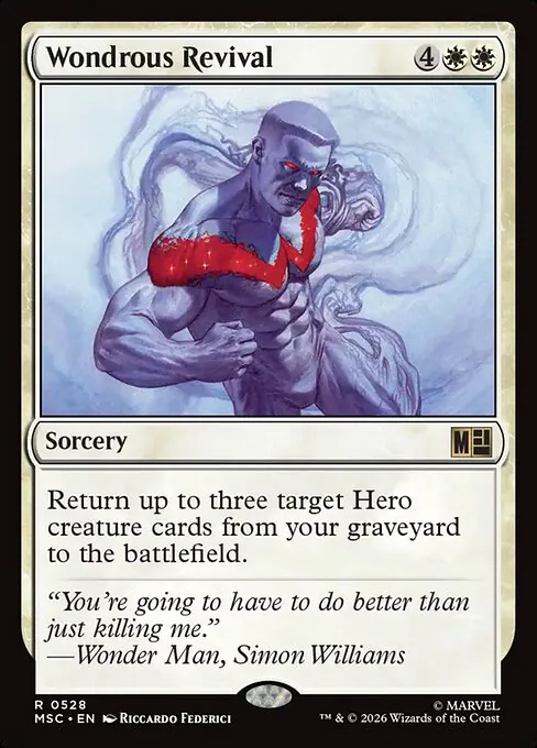 Wondrous Revival, Marvel Super Heroes Commander, rare