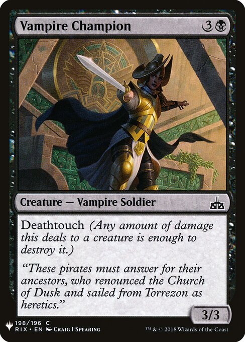 Vampire Champion, The List RIX-198, common