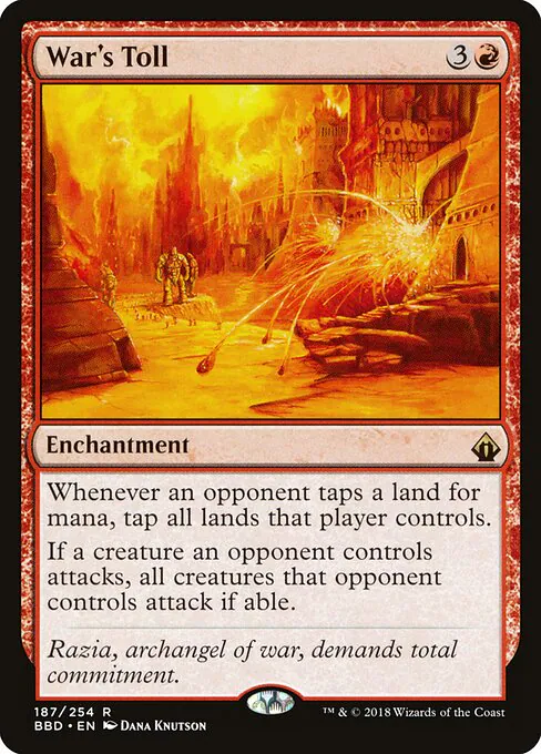 War's Toll, Battlebond 187, rare