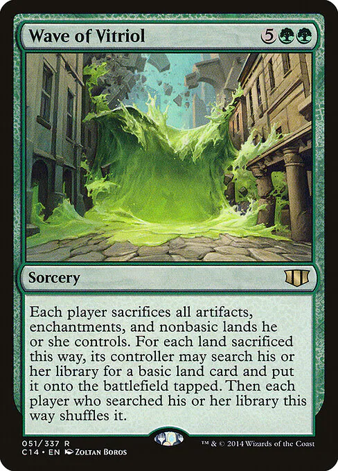 Wave of Vitriol, Commander 2014 51, rare
