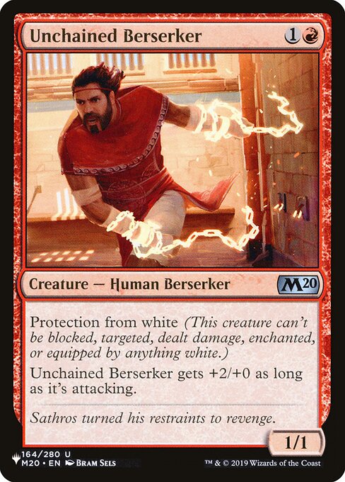 Unchained Berserker, The List M20-164, uncommon