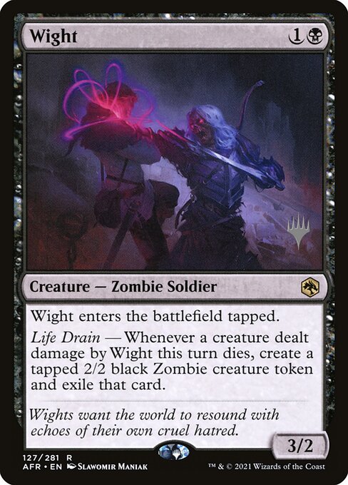 Wight, Adventures in the Forgotten Realms Promos 127p, rare