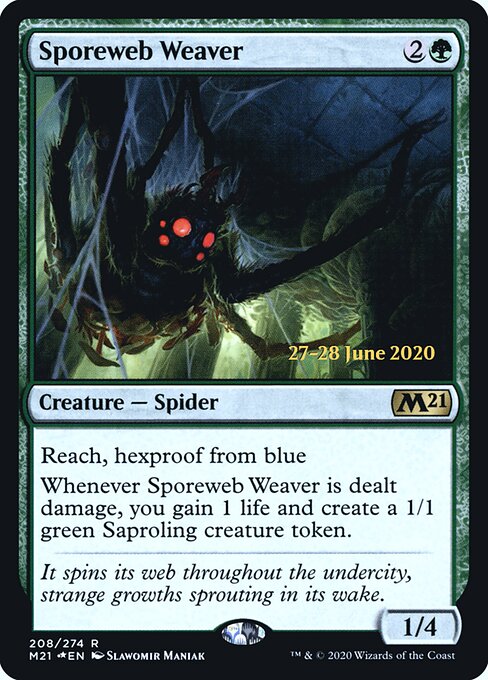 Sporeweb Weaver, Core Set 2021 Promos 208s, rare