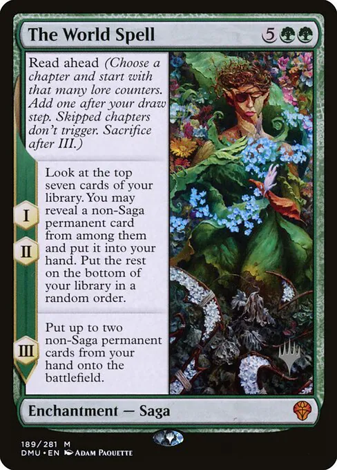 The World Spell, Dominaria United Promos 189p, mythic