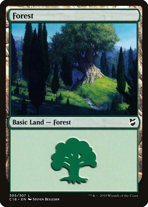 Forest, Commander 2018 305, common