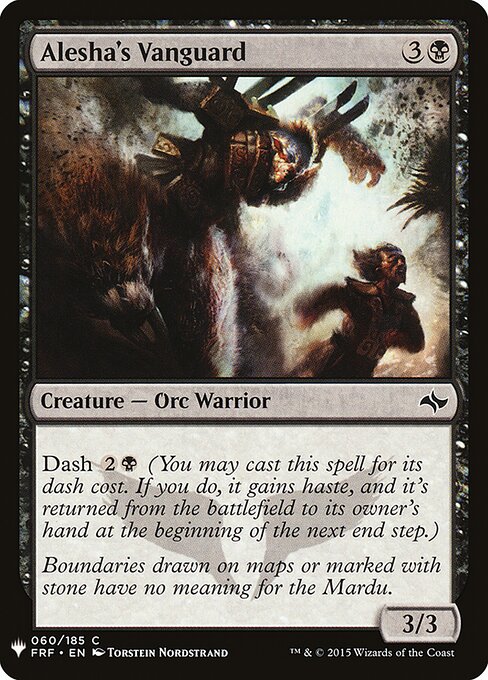 Alesha's Vanguard, The List FRF-60, common