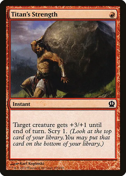 Titan's Strength, Theros 145, common