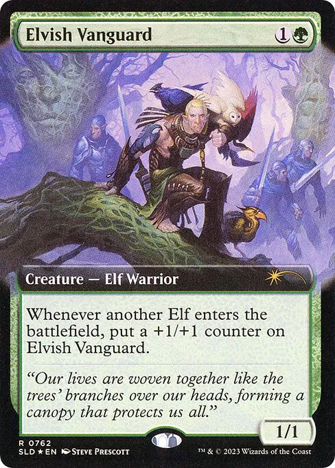 Elvish Vanguard, Secret Lair Drop 762, rare