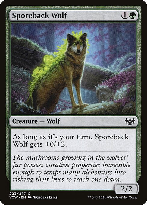 Sporeback Wolf, Innistrad: Crimson Vow 223, common
