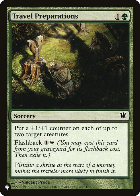 Travel Preparations, The List ISD-206, common