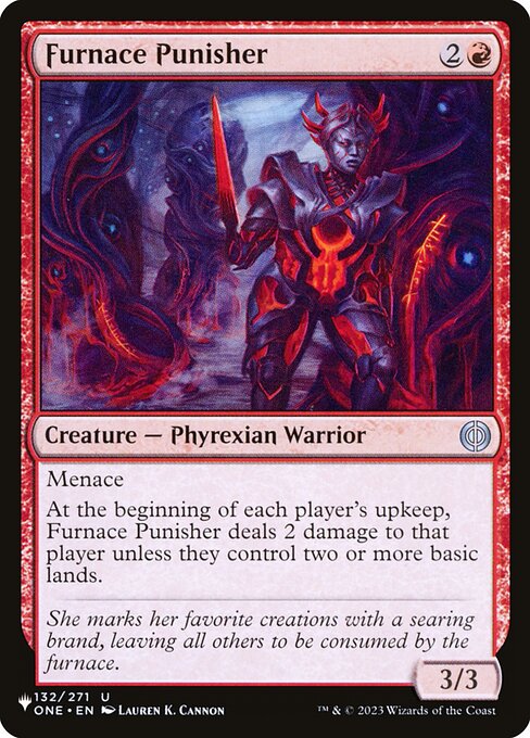 Furnace Punisher, The List ONE-132, uncommon