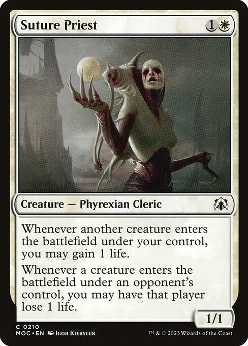 Suture Priest, March of the Machine Commander 210, common