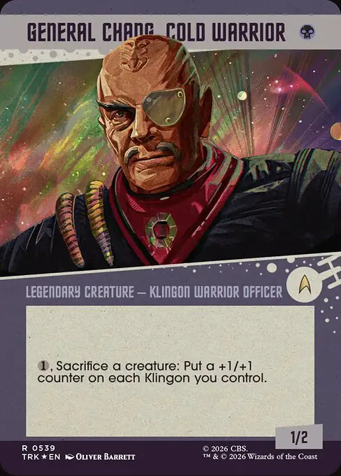General Chang, Cold Warrior, Star Trek 539, rare