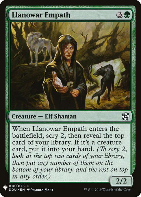 Llanowar Empath, The List DDU-18, common