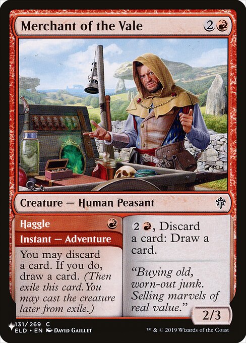 Merchant of the Vale // Haggle, The List ELD-131, common