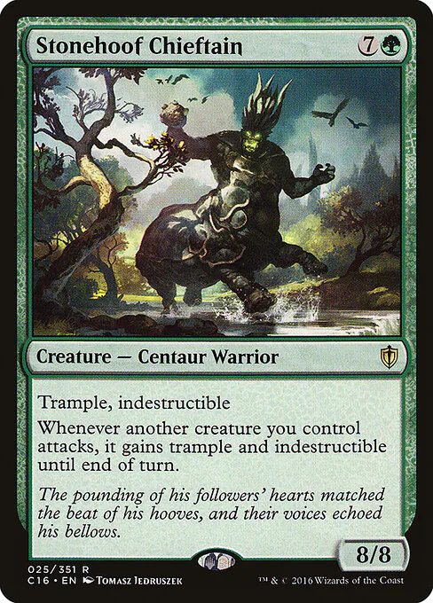 Stonehoof Chieftain, Commander 2016 25, rare