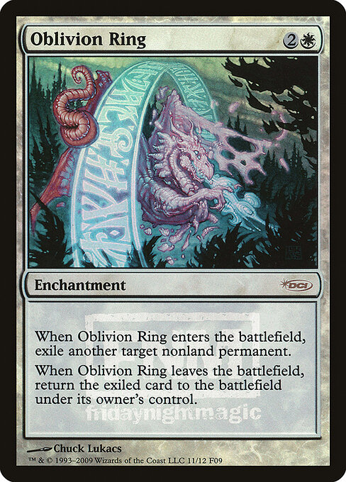 Oblivion Ring, Friday Night Magic 2009 11, rare