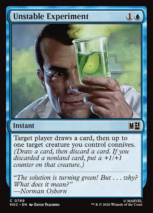 Unstable Experiment, Marvel Super Heroes Commander, common