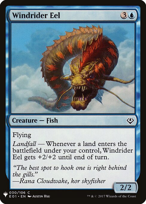 Windrider Eel, The List E01-30, common