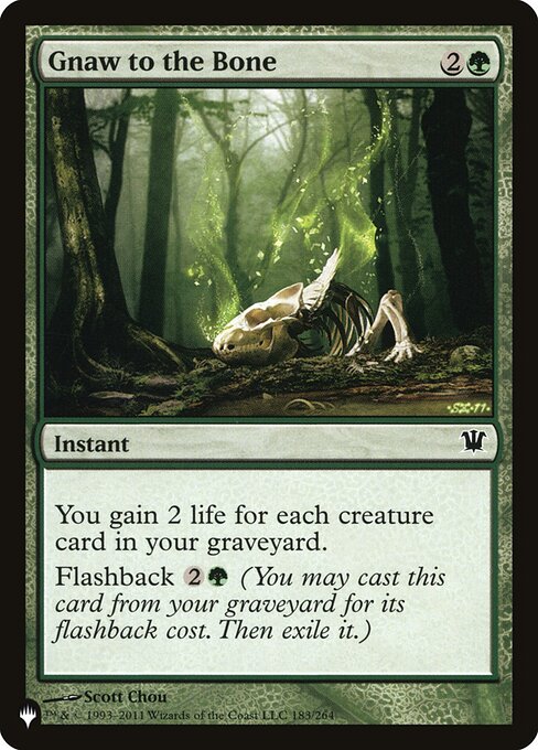 Gnaw to the Bone, The List ISD-183, common
