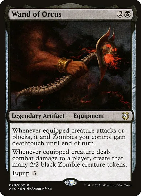 Wand of Orcus, Forgotten Realms Commander 28, rare