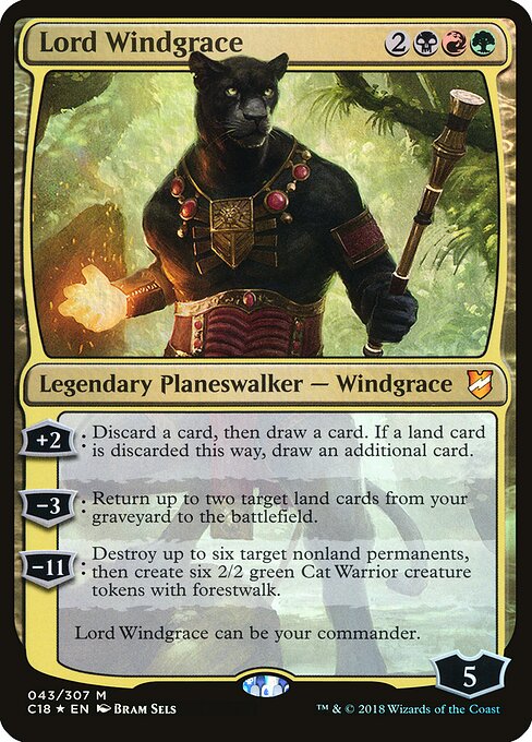 Lord Windgrace, Commander 2018 Oversized 43, mythic