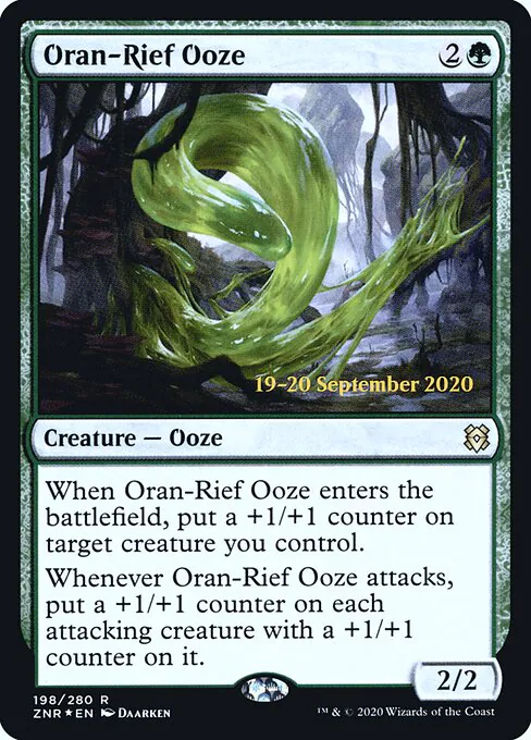 Oran-Rief Ooze, Zendikar Rising Promos 198s, rare