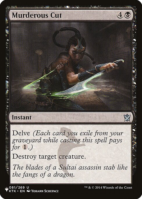 Murderous Cut, The List KTK-81, uncommon