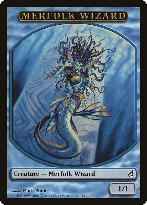 Merfolk Wizard, Lorwyn Tokens 4, common