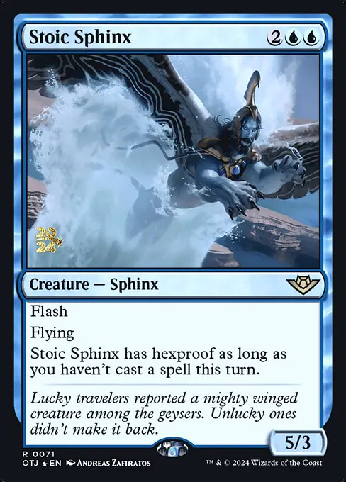 Stoic Sphinx, Outlaws of Thunder Junction Promos 71s, rare