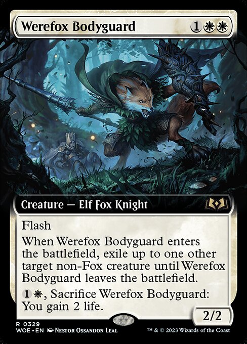 Werefox Bodyguard, Wilds of Eldraine 329, rare
