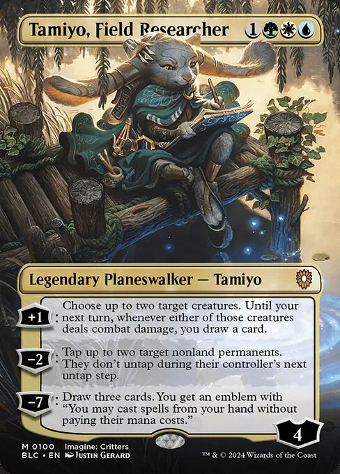 Tamiyo, Field Researcher, Bloomburrow Commander 100, mythic