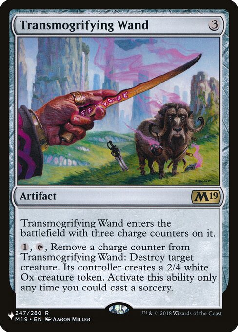 Transmogrifying Wand, The List M19-247, rare