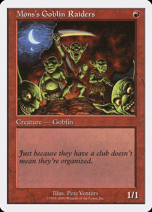 Mons's Goblin Raiders, Starter 2000 32, common