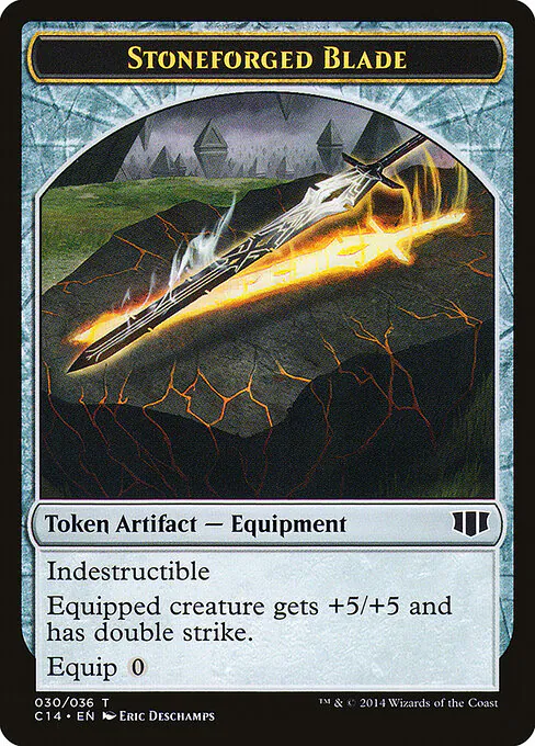 Stoneforged Blade, Commander 2014 Tokens 30, common