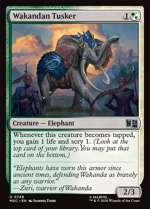 Wakandan Tusker, Marvel Super Heroes Commander, uncommon