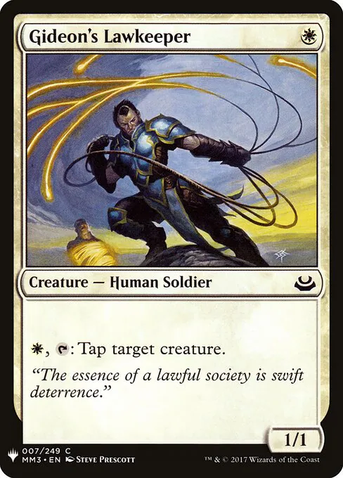 Gideon's Lawkeeper, The List MM3-7, common