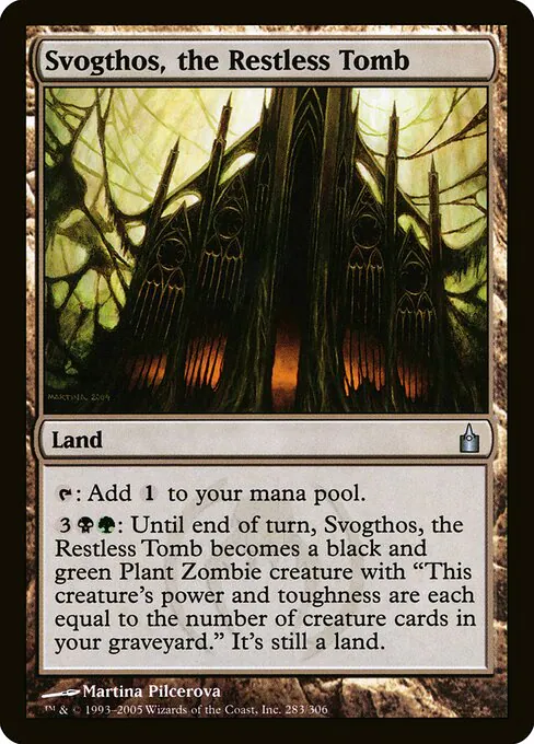 Svogthos, the Restless Tomb, Ravnica: City of Guilds 283, uncommon