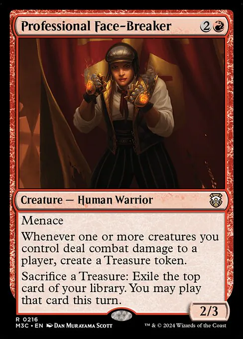 Professional Face-Breaker, Modern Horizons 3 Commander 216, rare
